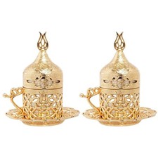 Ottoman Turkish Gold Metal Tea