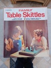 Vintage Table Top Skittles Family Board Game Casdon in full working order, bar