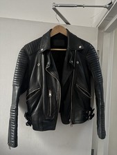 All saints black leather