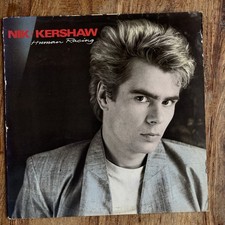 NIK KERSHAW - HUMAN RACING   VG+/EX+ VINYL LP / LYRIC INNER