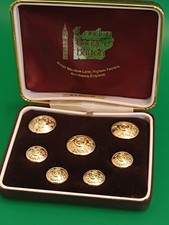 Collectible 5th / Fifth Royal Irish Regiment  Uniform Boxed Vintage Buttons