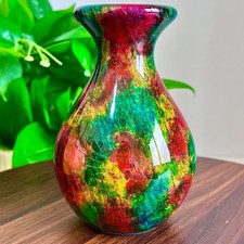 2.42lb Natural Colorful Jade Vase Series Decorative Collection