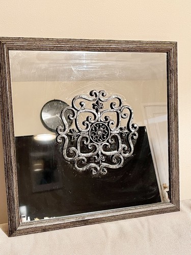 Silver vintage wall - silver, mounted