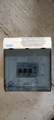 Hager fuseboard consumer unit - hager,