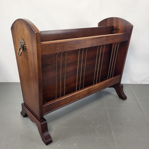 Vintage mahogany magazine - vintage, rack