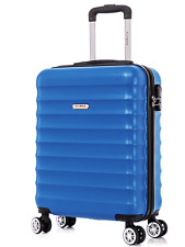 55x40x20 Ryanair Cabin Suitcase 4 Wheel HardShell Luggage Case Hand Carry On ABS