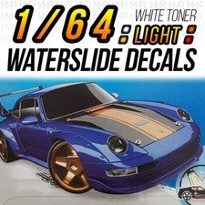1/64 Scale PORSCHE 993 / GT2 Head Tail Light WaterSlide Decal for Hot