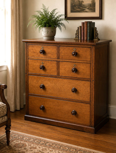 Antique mahogany chest - chest, of