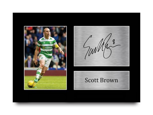 Scott brown signed celtic pre - brown,