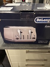 De'Longhi CTOV4003.BG Icona Vintage 4-Slice Toaster - Cream