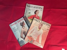 3 Vintage Vogue Knitting Books