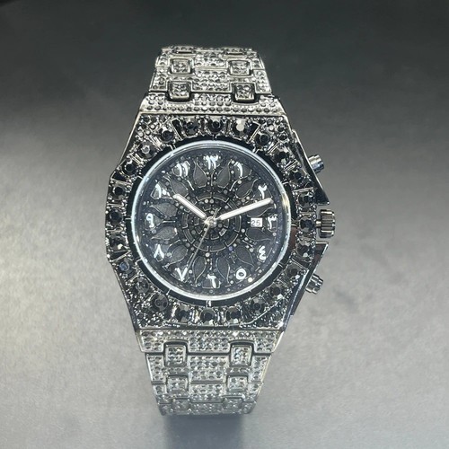 Mens luxury green ice out - luxury,