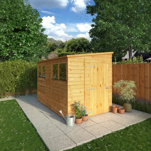 10x6 wooden garden shed - 10x6,