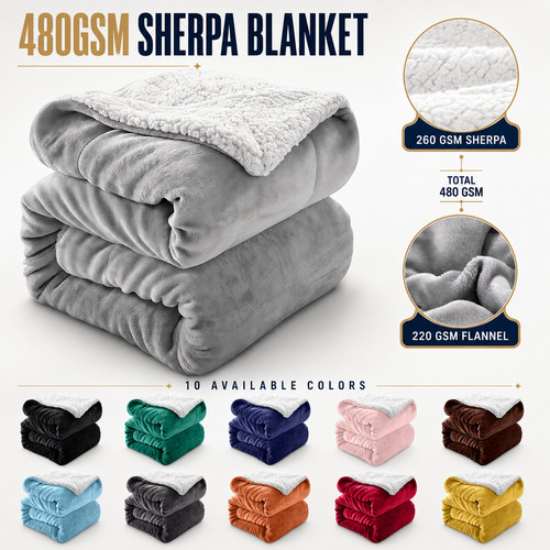 480 gsm sherpa - 480, blanket