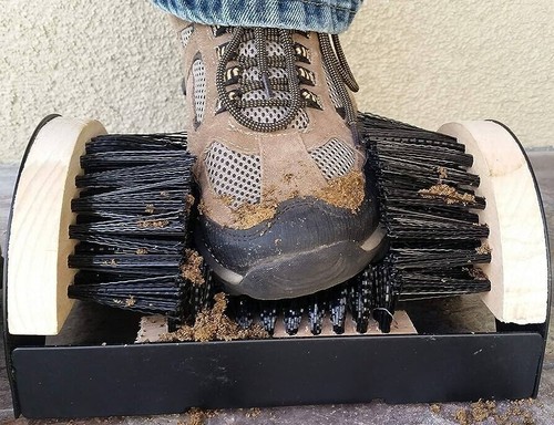 Boot scraper brush cleaner - scraper,