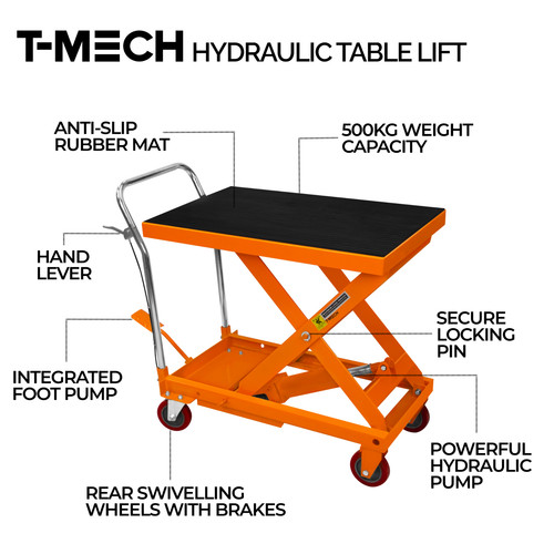 500kg hydraulic table lift - table,