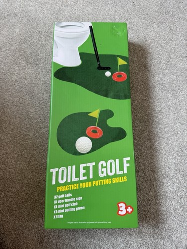 Toilet golf game set - toilet,