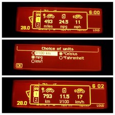 Peugeot 407 display screen RD4 radio LCD Multi function clock Bluetooth Stereo 