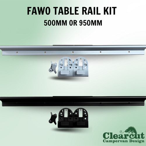 Campervan table rail - table,
