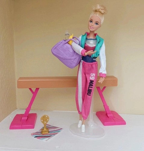 Barbie doll gymnastics playset - barbie,