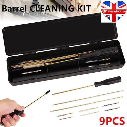 9pcs gun cleaning kit - gun,