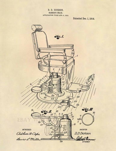 Vintage barber chair official - chair,