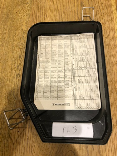 Porsche 964 fuse box lid - 964, with