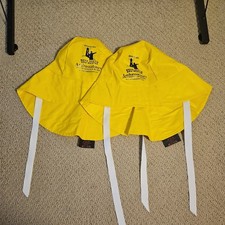 Lot of 2 Official Nova Scotia Canada Made Sou'wester Yellow Rain Hat Adult Nylon