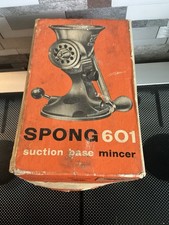 Spong & Co Mincer Embossed Metal 601 Vintage Made in England