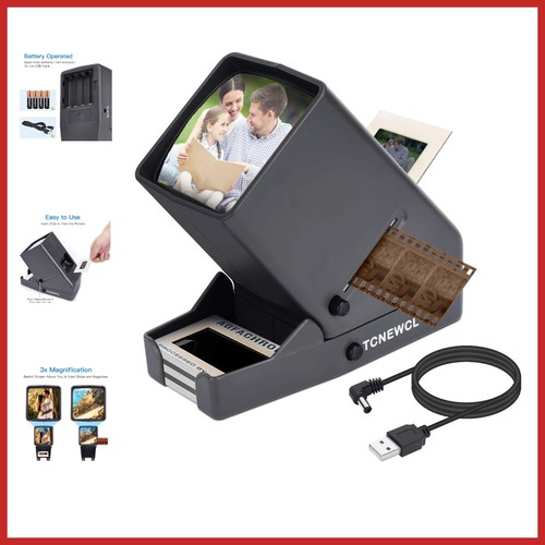 Magnified 35mm slide viewer - 3x,