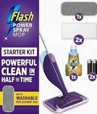 Flash PowerMop Spray Mop Purple Starter Kit + Extras!