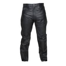 MENS BLACK LEATHER COWHIDE