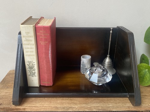 Vintage wooden book - book, trough