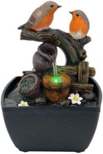 Mini Robins Water Fountain Home Decor Indoor Nature's Beauty
