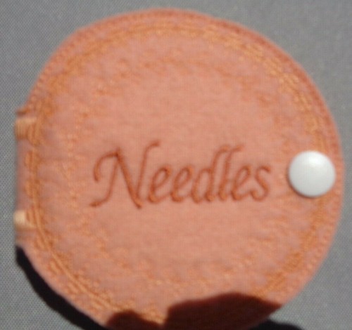 Handmade machine embroidered
