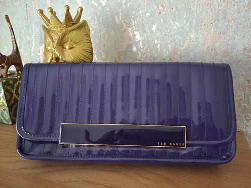 Ted baker purple quilted logo - ted, quilted,