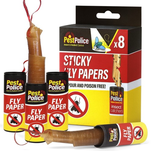Fly insect catchers - 8x, paper