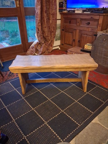 Vintage solid oak low - solid, oak?
