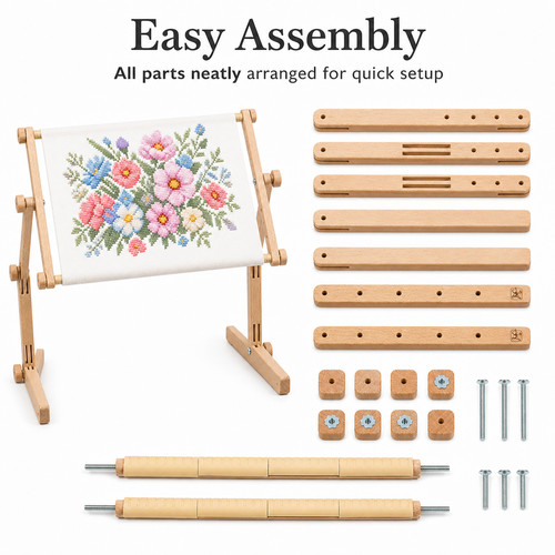 Wood embroidery stand for - wood,