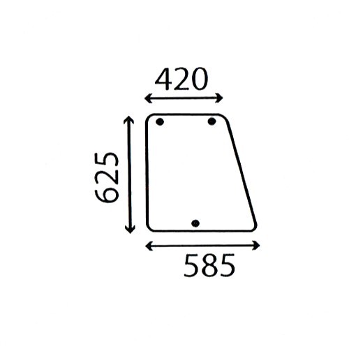 Side window glass - window, for