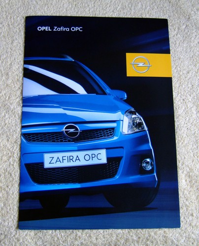 Opel zafira opc brochure - opc, brochure,
