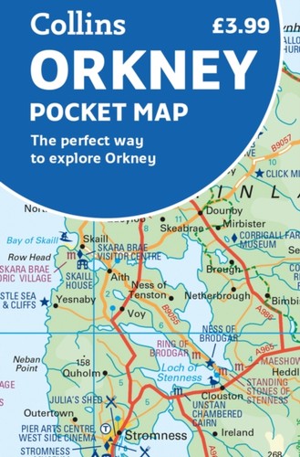 Orkney pocket map - map, collins