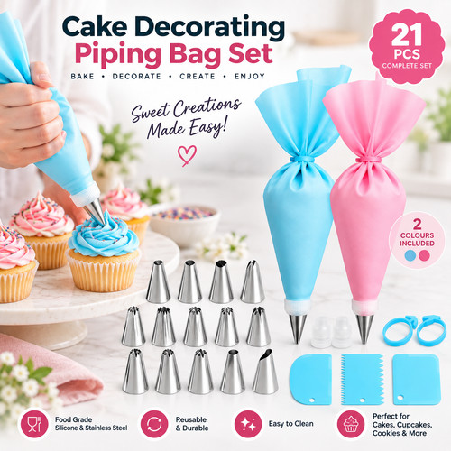 21pcs cake decorating - 21pcs, piping