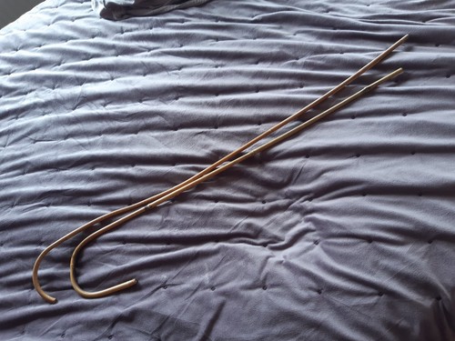Two old bamboo canes spanking - bamboo,