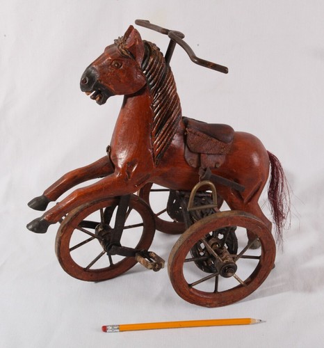 Wooden horse toy tricycle for - wooden, toy,