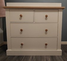 Ivory/oak nursery furniture