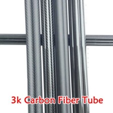 2pcs 50cm(L) 3k Carbon Fiber Tube Carbon Fibre circle Tube 11mm(OD) X10mm (ID)