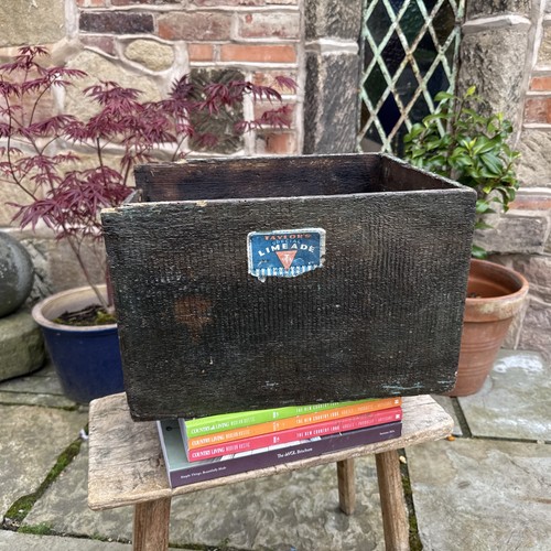 Vintage wood storage box - vintage,