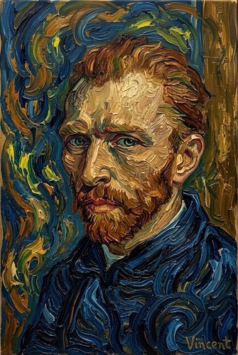 Vincent van gogh - vincent, oil