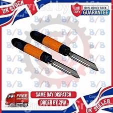 TWO TRADITIONAL LANCASHIRE POTATO VEGETABLE SPUD CARROT PEELER LEFT RIGHT HANDED